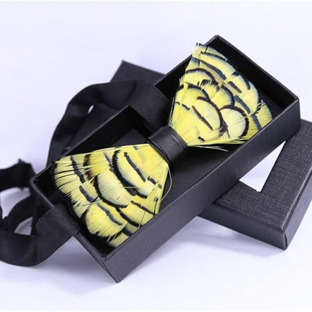 Pre-Tied Feather Bow